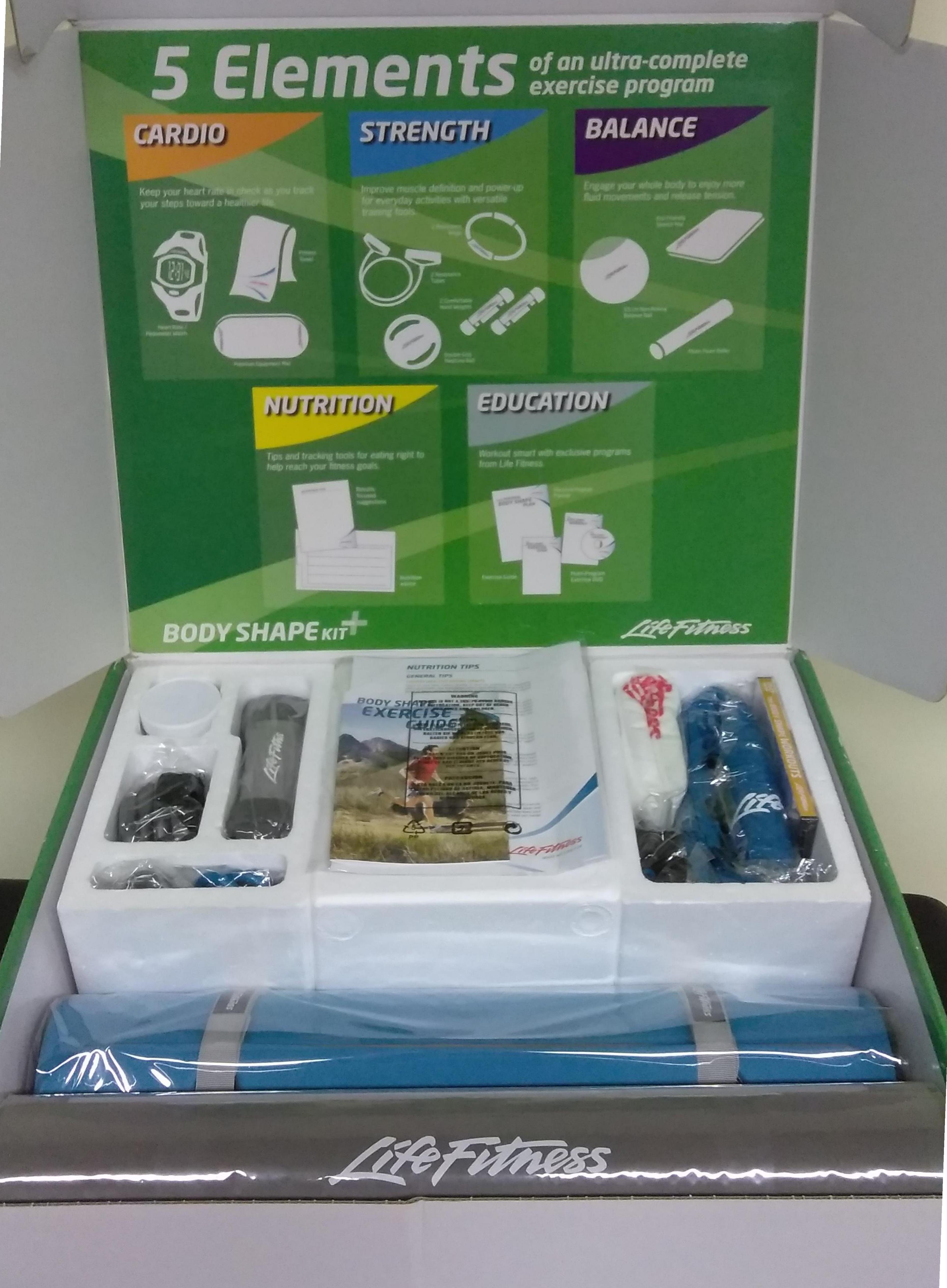 Life Fitness Body Shape Kit Plus-FREE SHIPPING