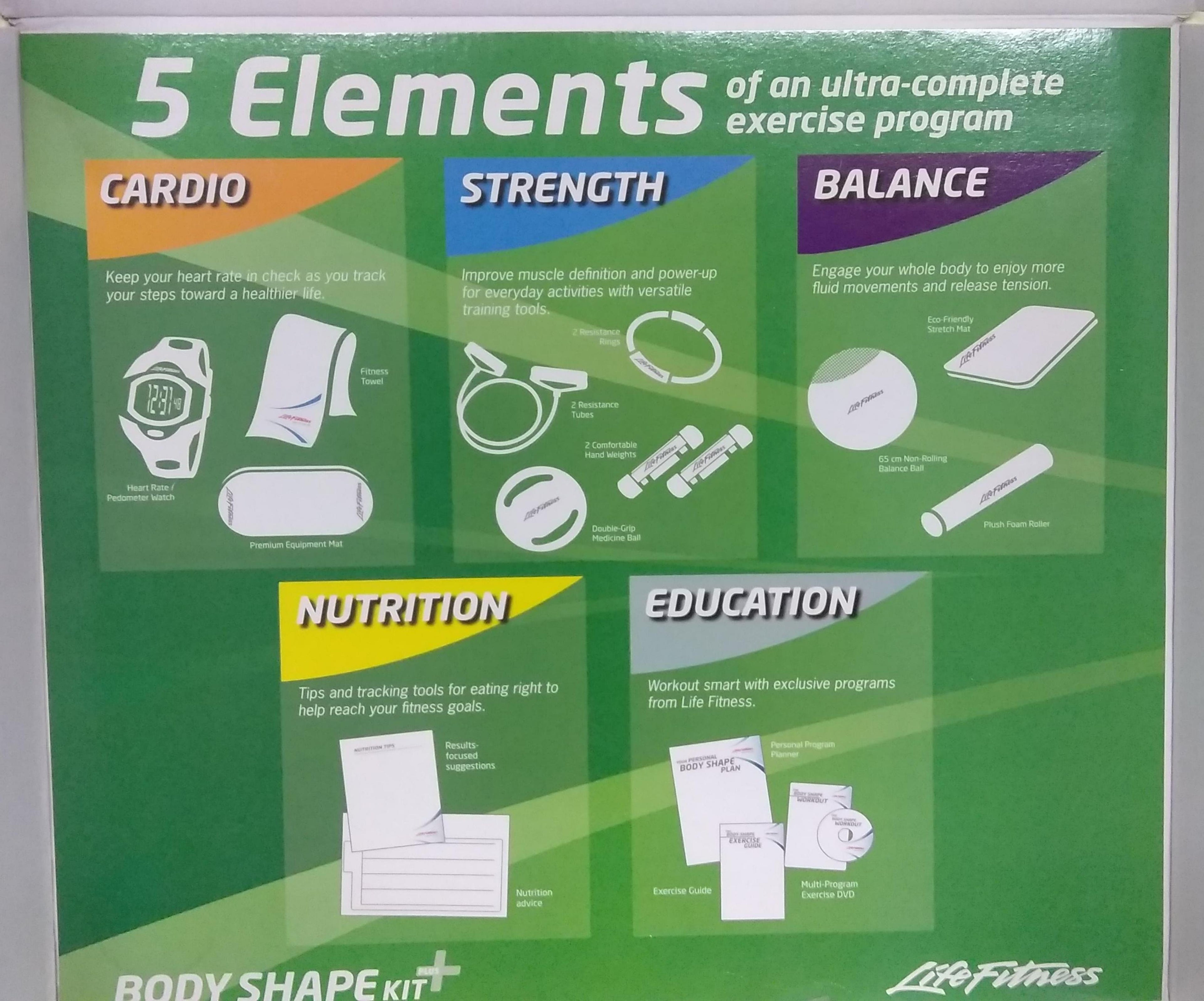 Life Fitness Body Shape Kit Plus-FREE SHIPPING