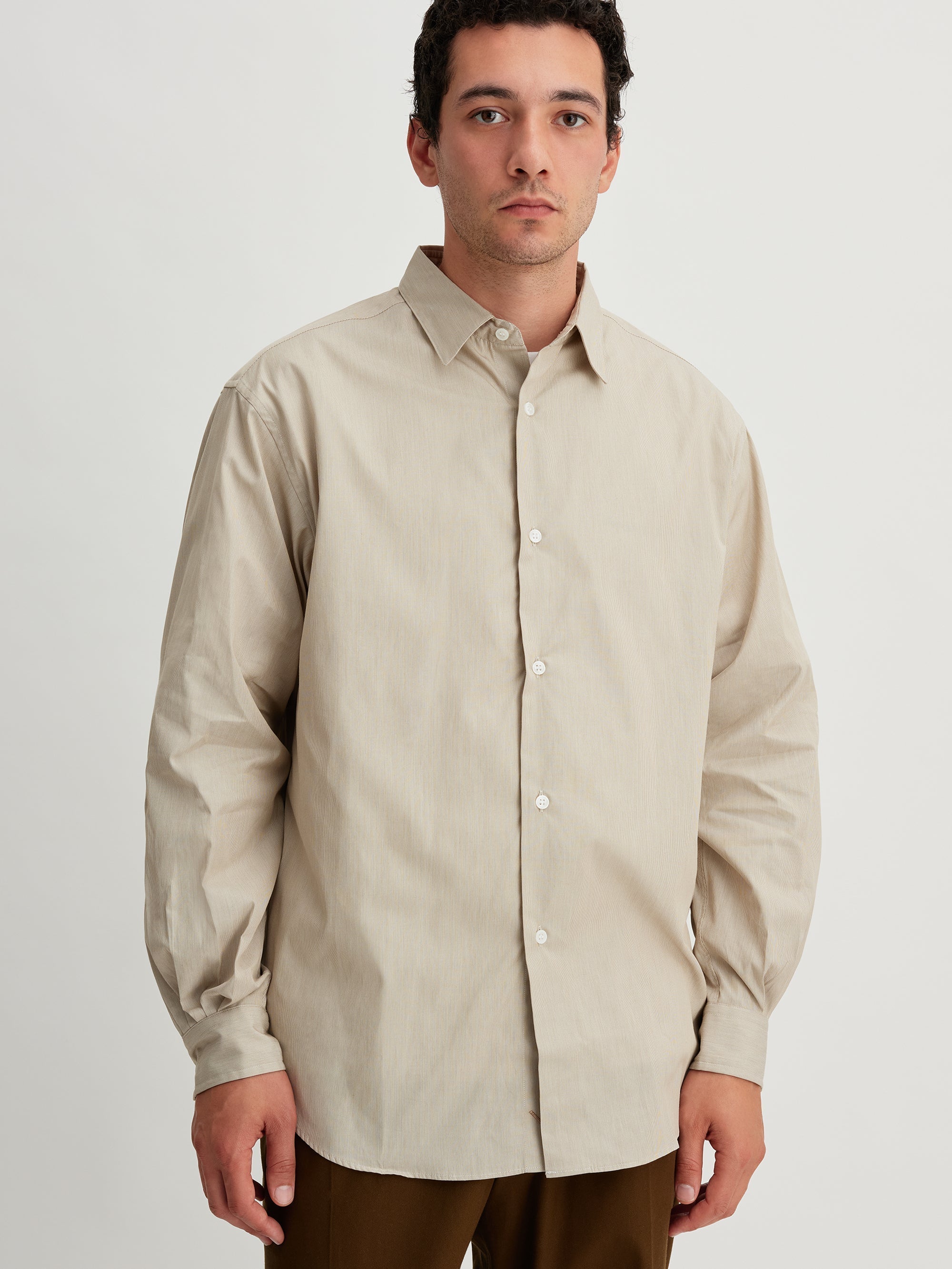 Regular Collar Stripe Shirt
