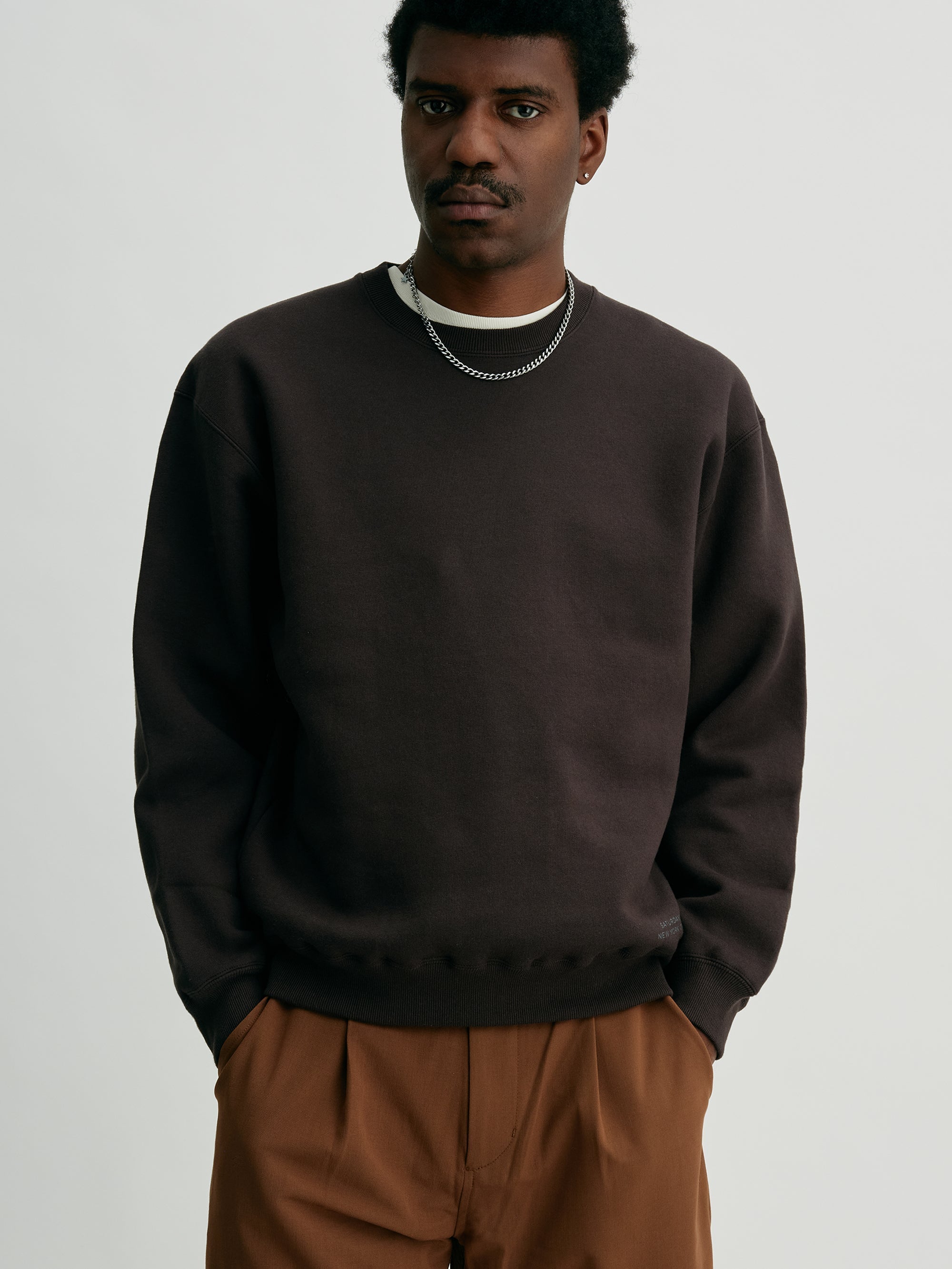 Wool Blend Crew Sweatshirt