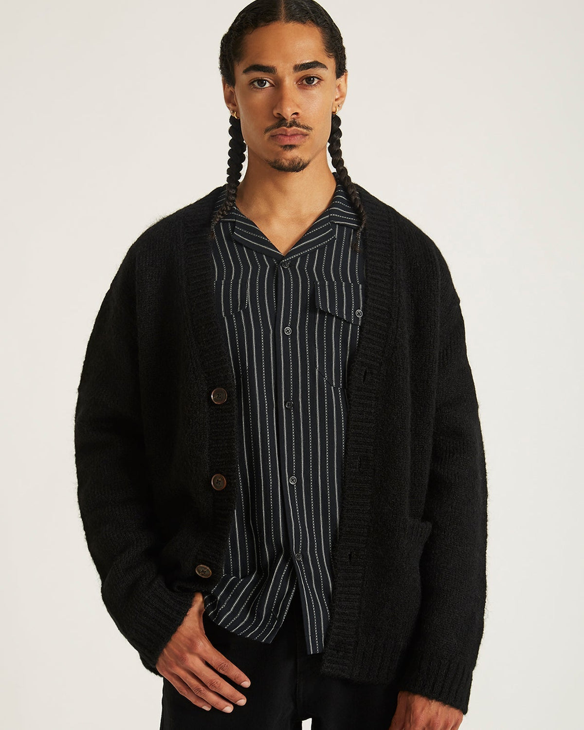 Michael Shaggy Wool Cardigan
