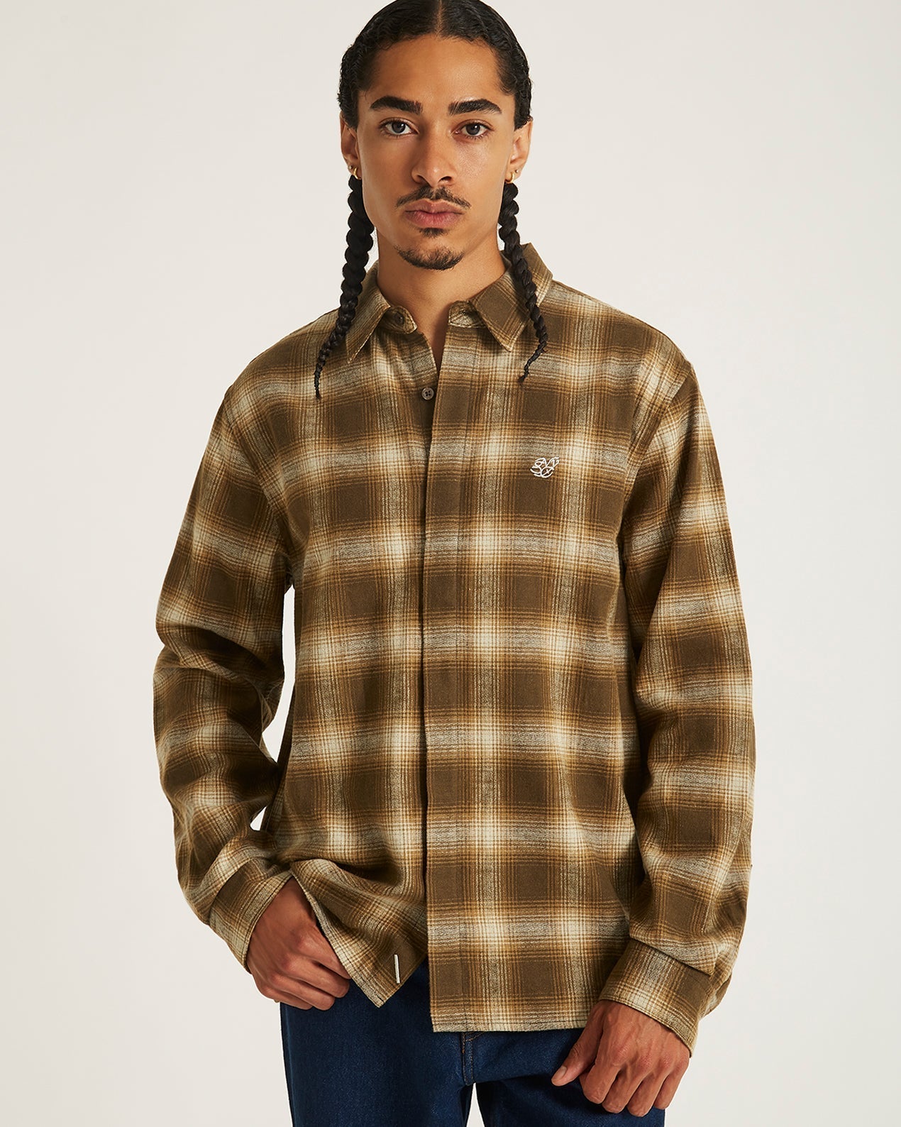 Mickey Cotton Linen Long Sleeve Shirt