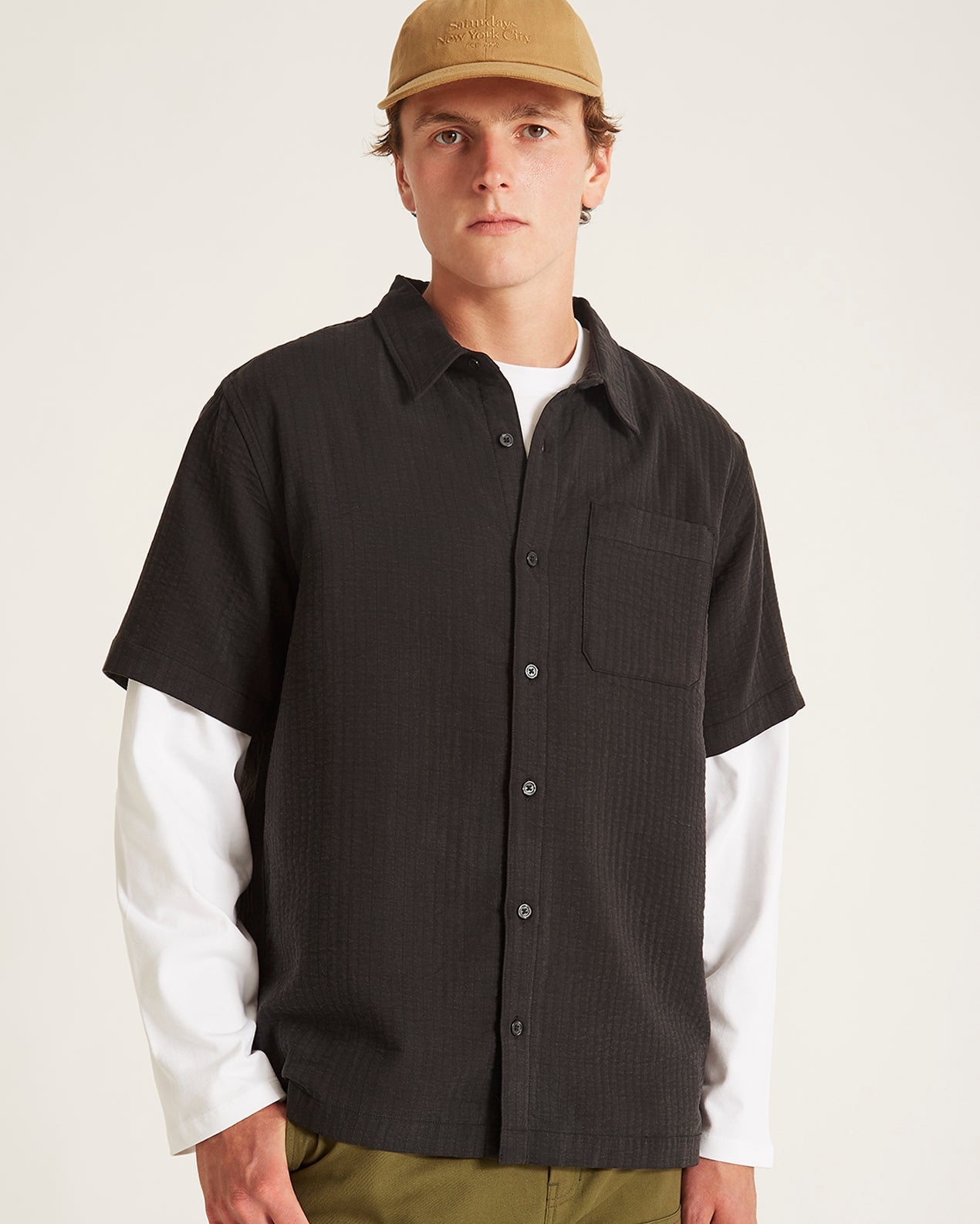 Bruce Crinkle Short Sleeve Shirt