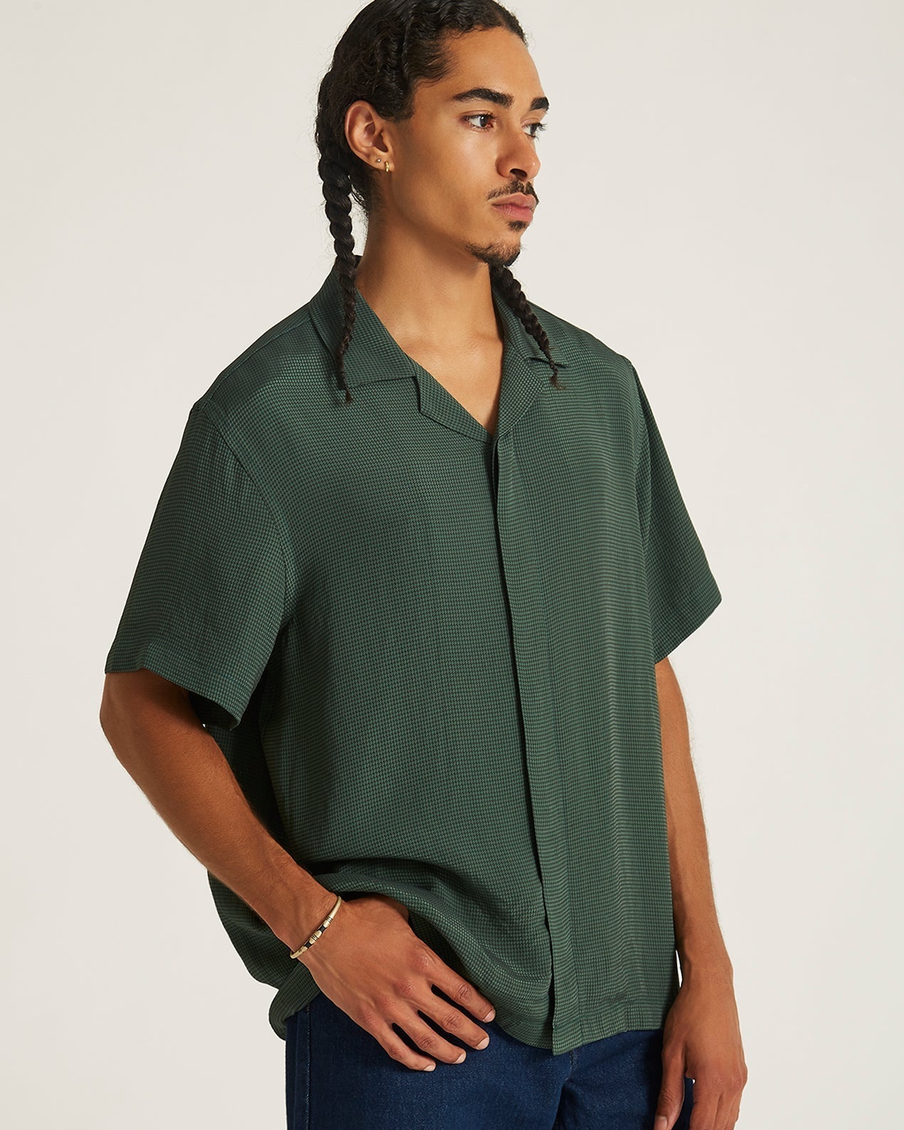 York Mini Houndstooth Short Sleeve Shirt