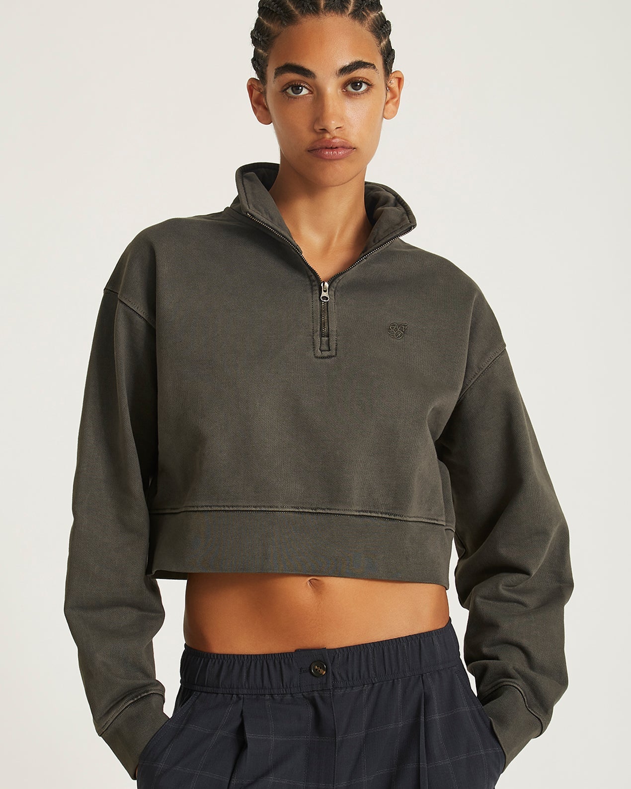 Eldridge Fundamental Cropped Quarter Zip