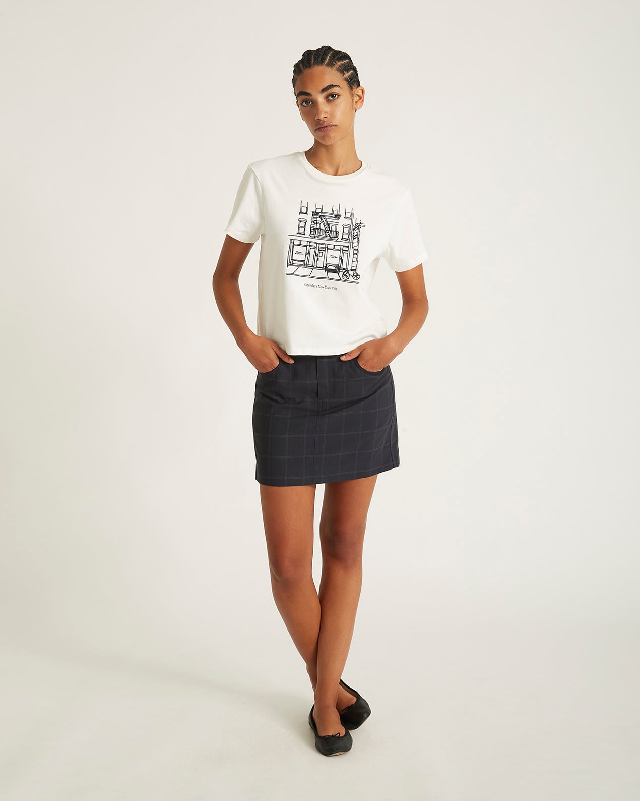 Zoe Gabardine Skirt