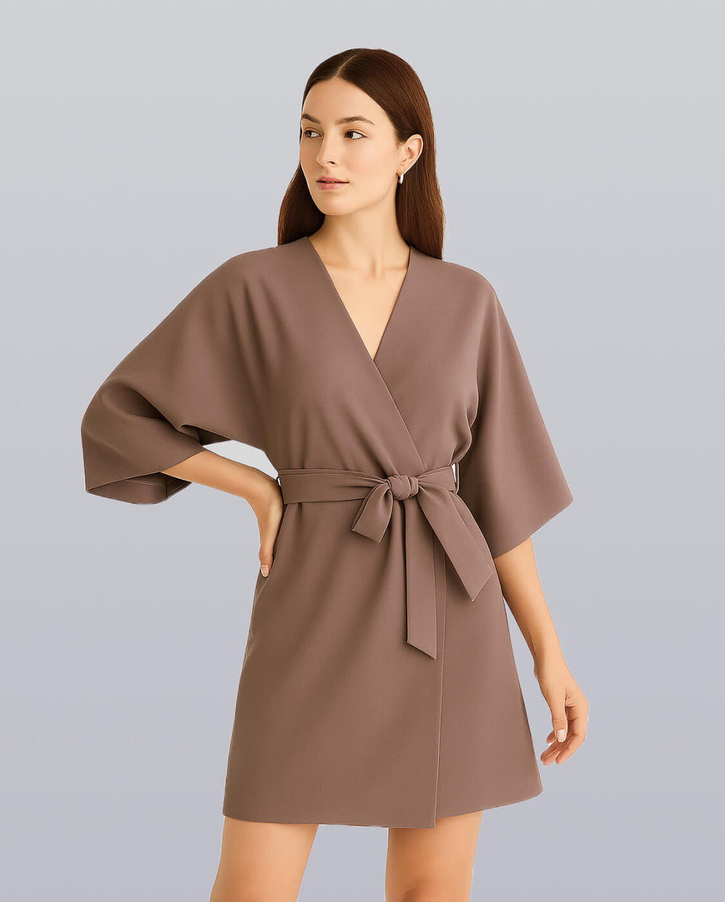 Wrap-Style Kimono Dress image 2