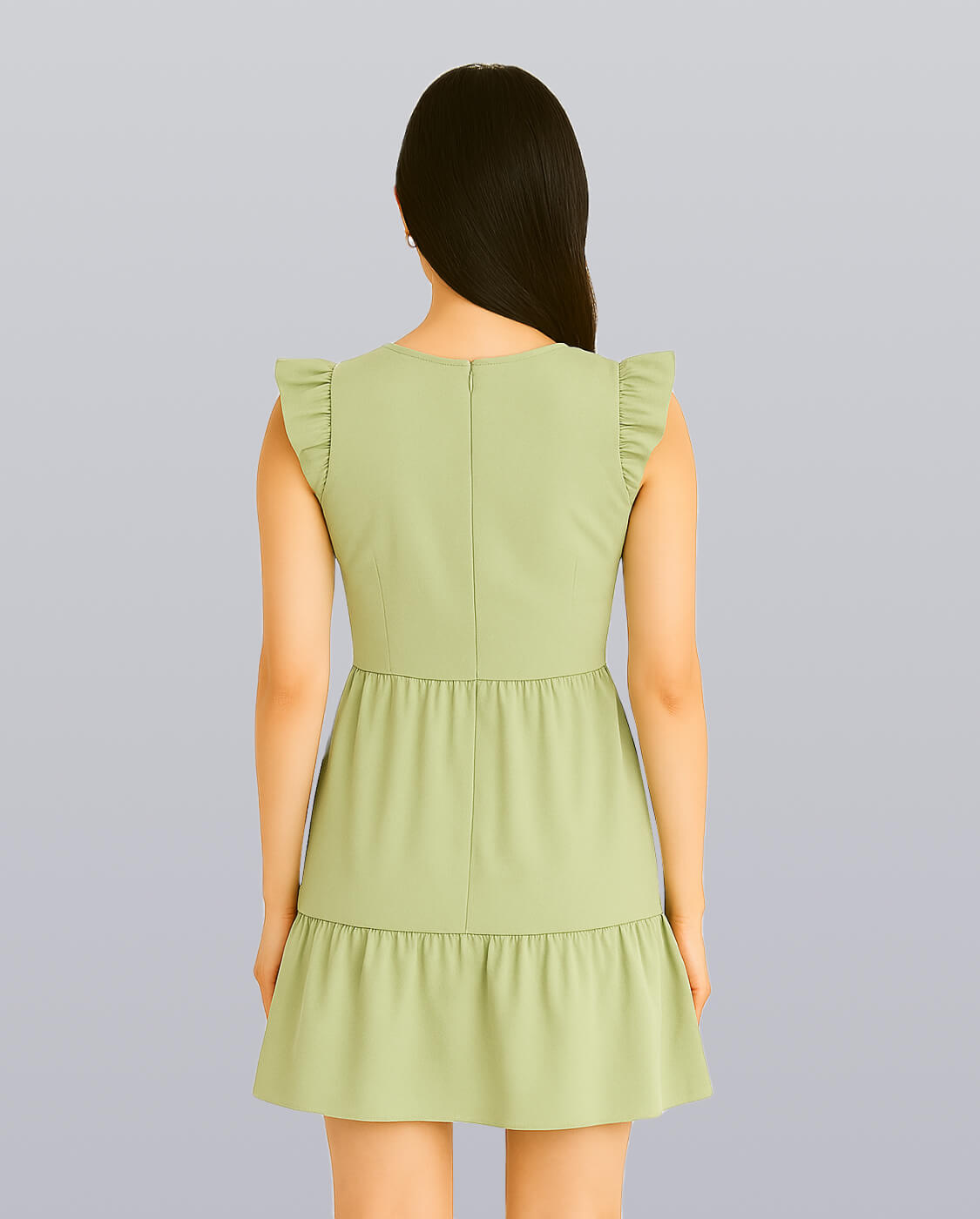 Ruffle Shoulder Mini Dress image 4