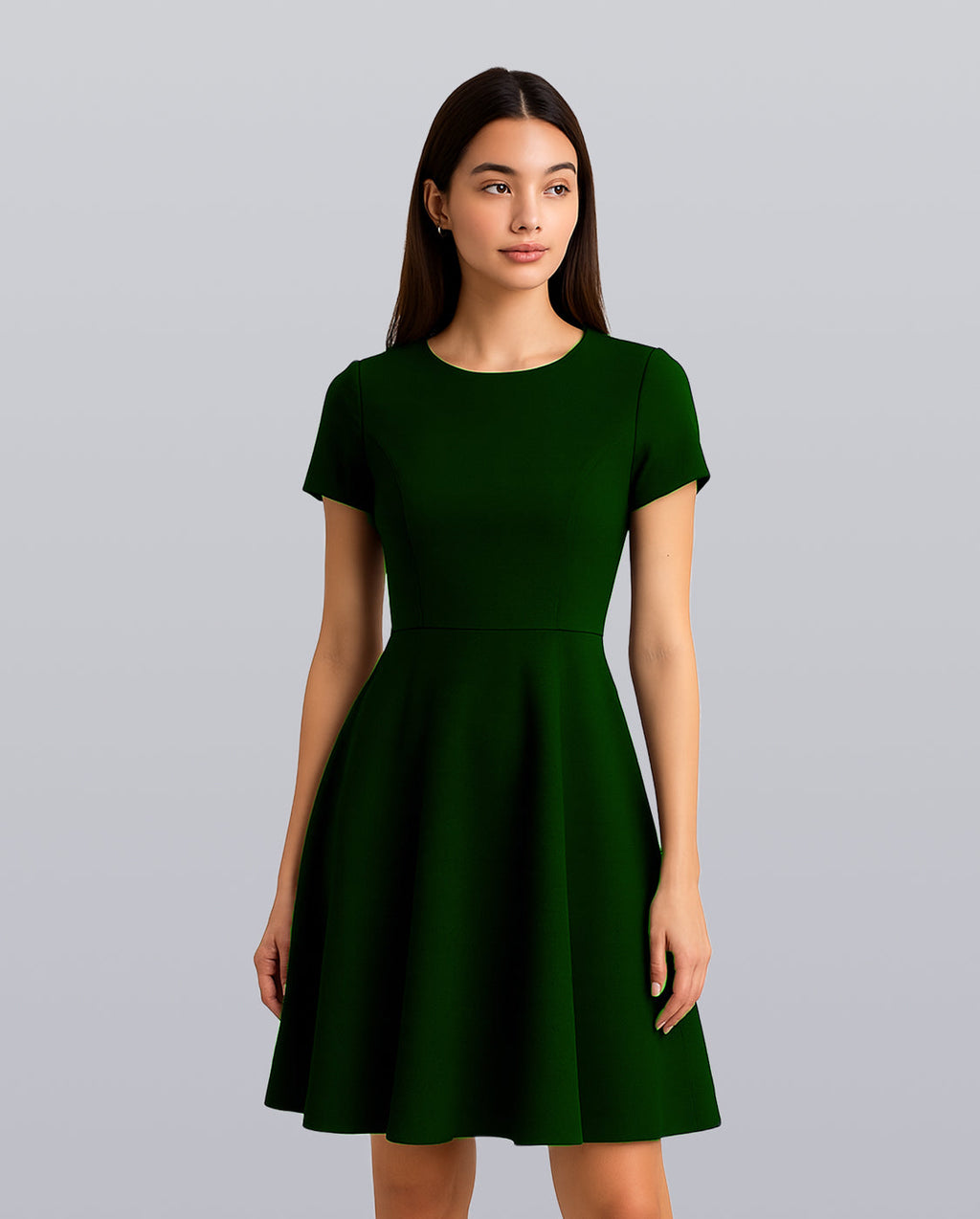 Fit & Flare Midi Dress image 7
