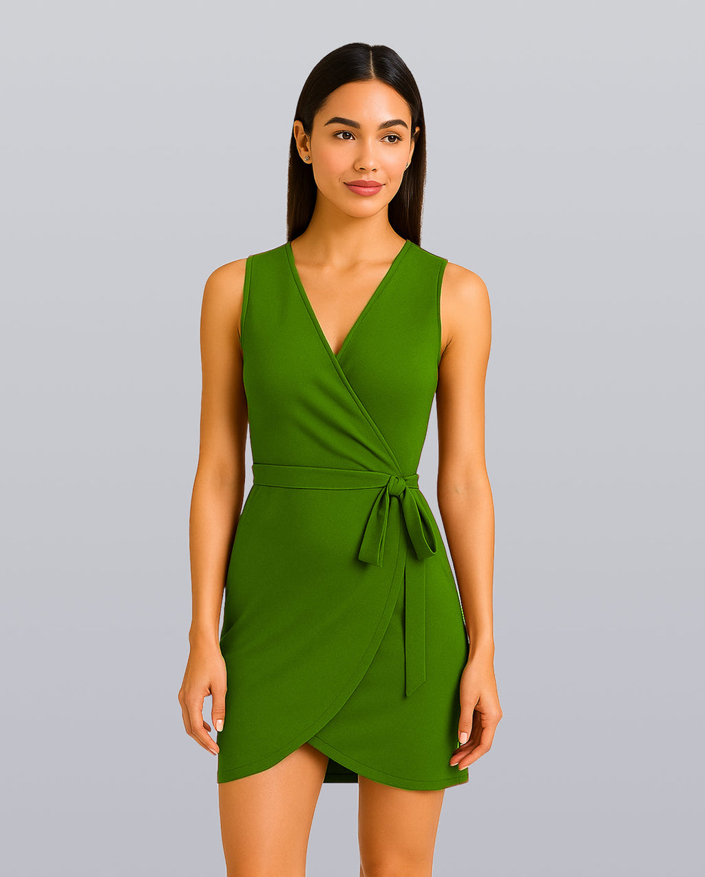 V-Neck Wrap Dress image 5