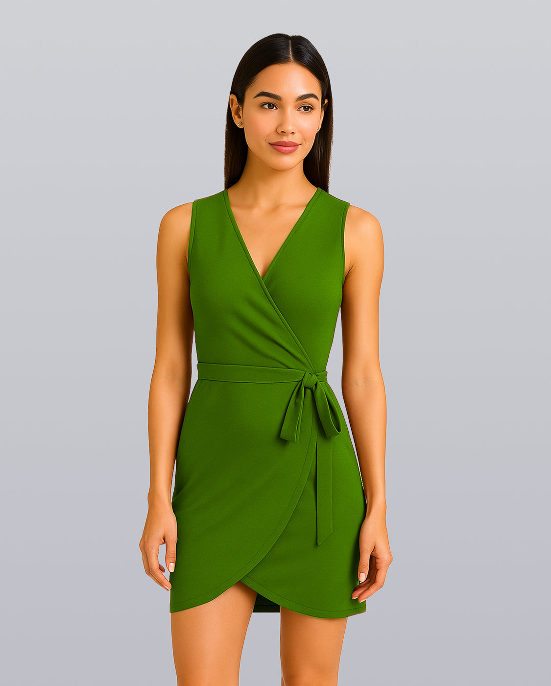 V-Neck Wrap Dress image 5