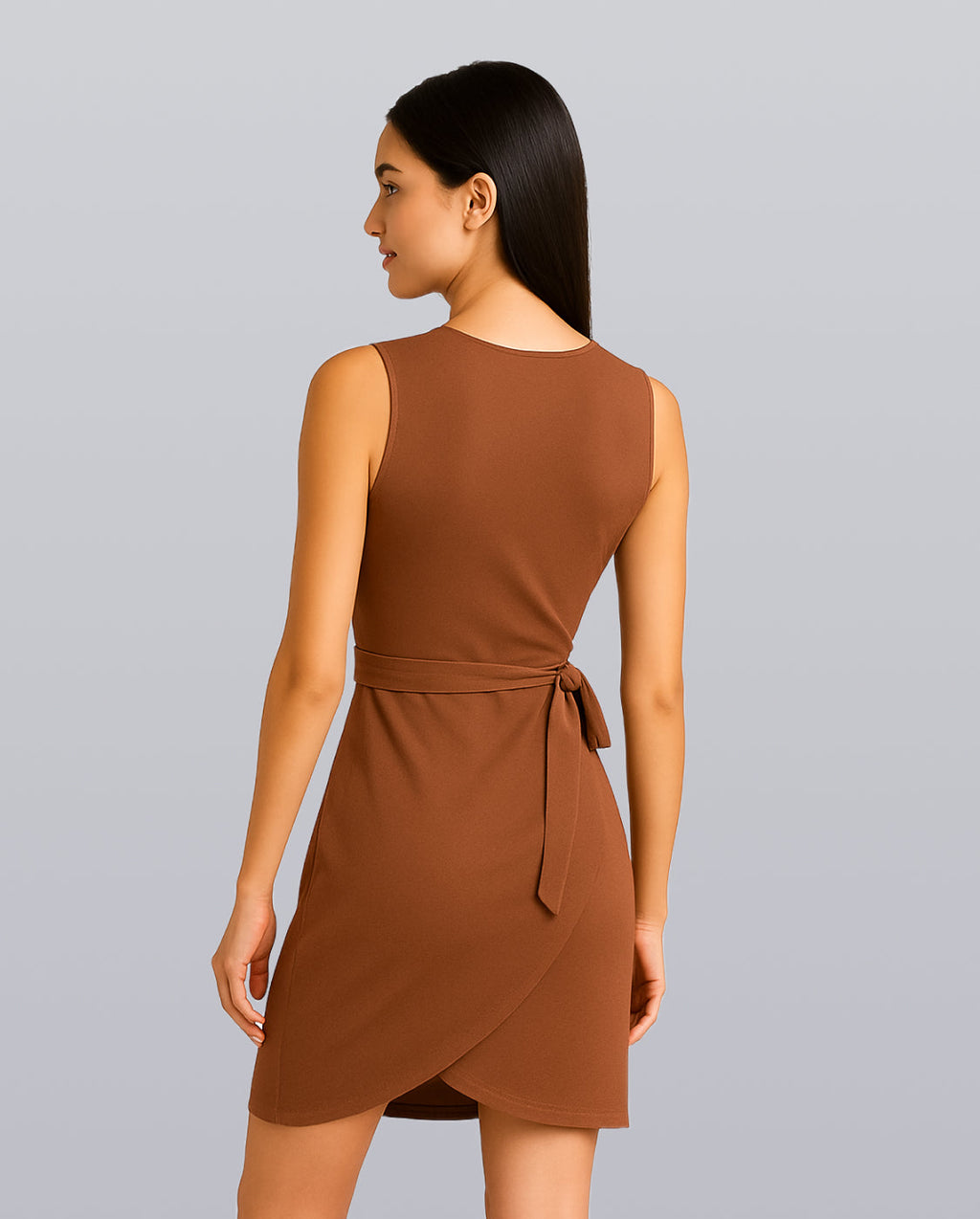 V-Neck Wrap Dress image 4