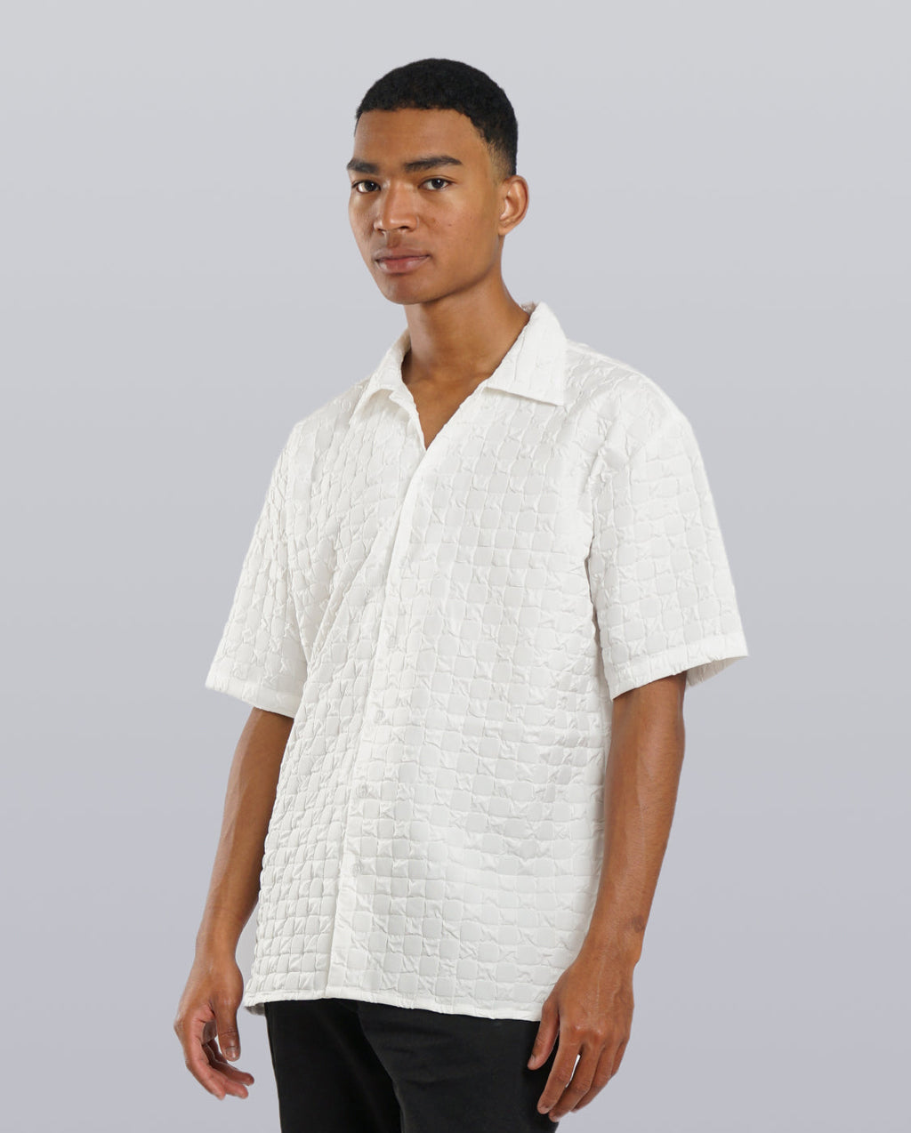Textured Camp Collar Shirt image 4