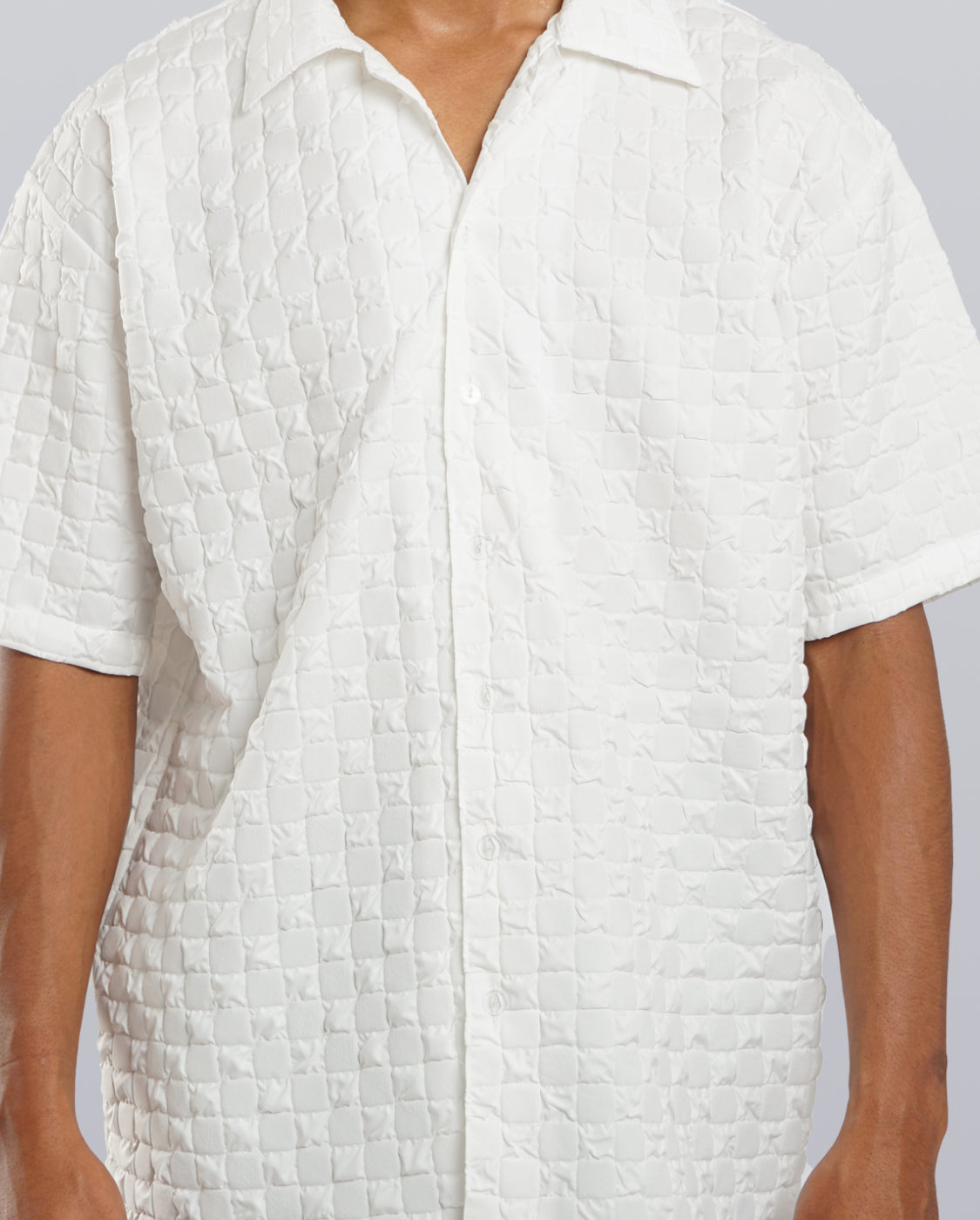 Textured Camp Collar Shirt image 3