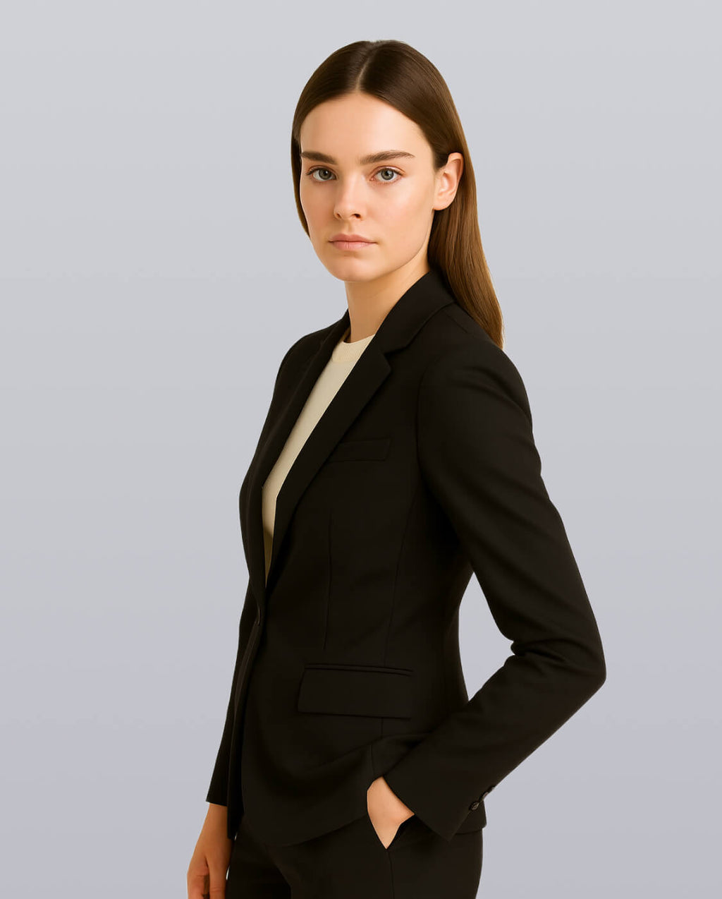 Minimalist Fitted Blazer image 3