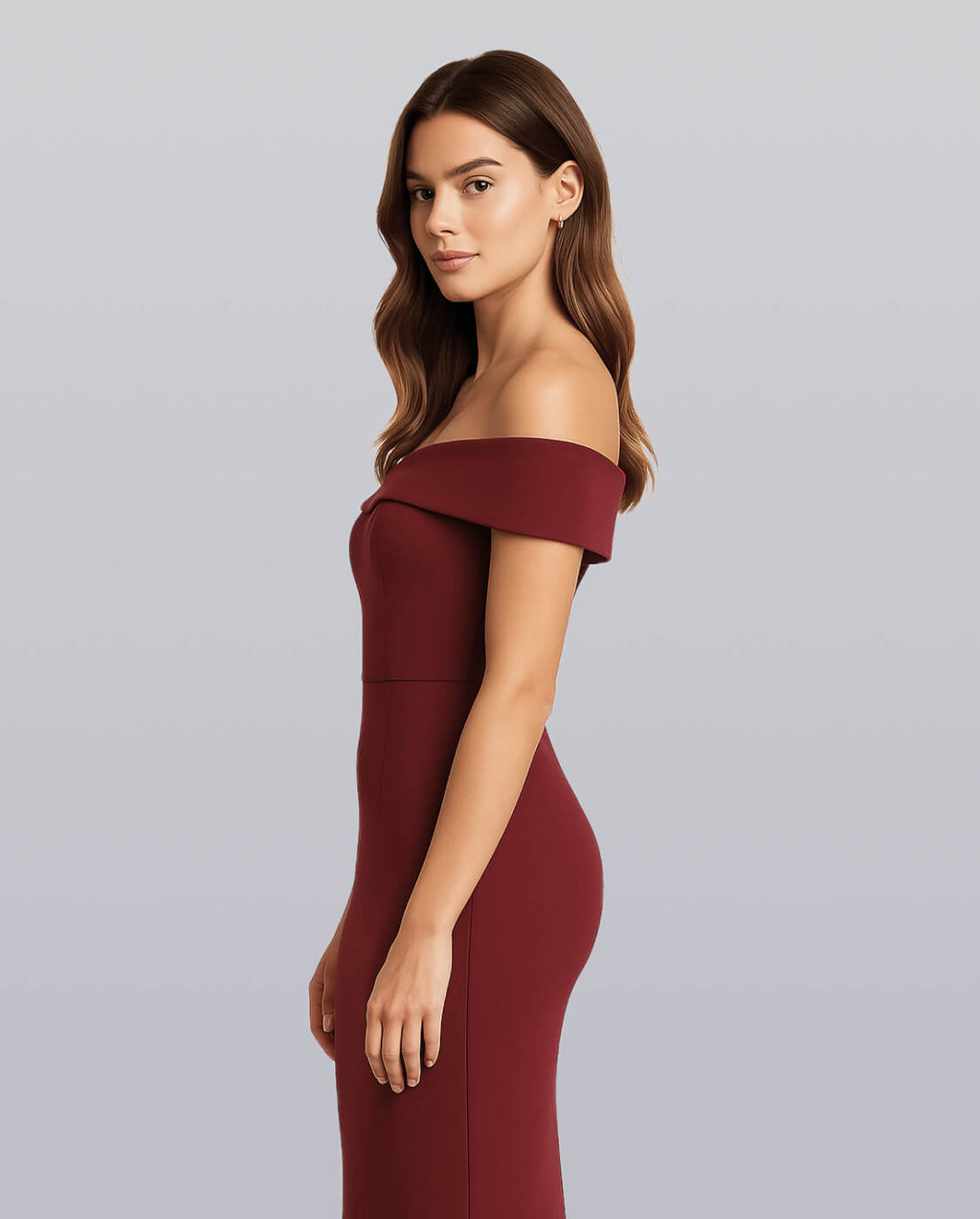 Classic Off-Shoulder Dress image 3