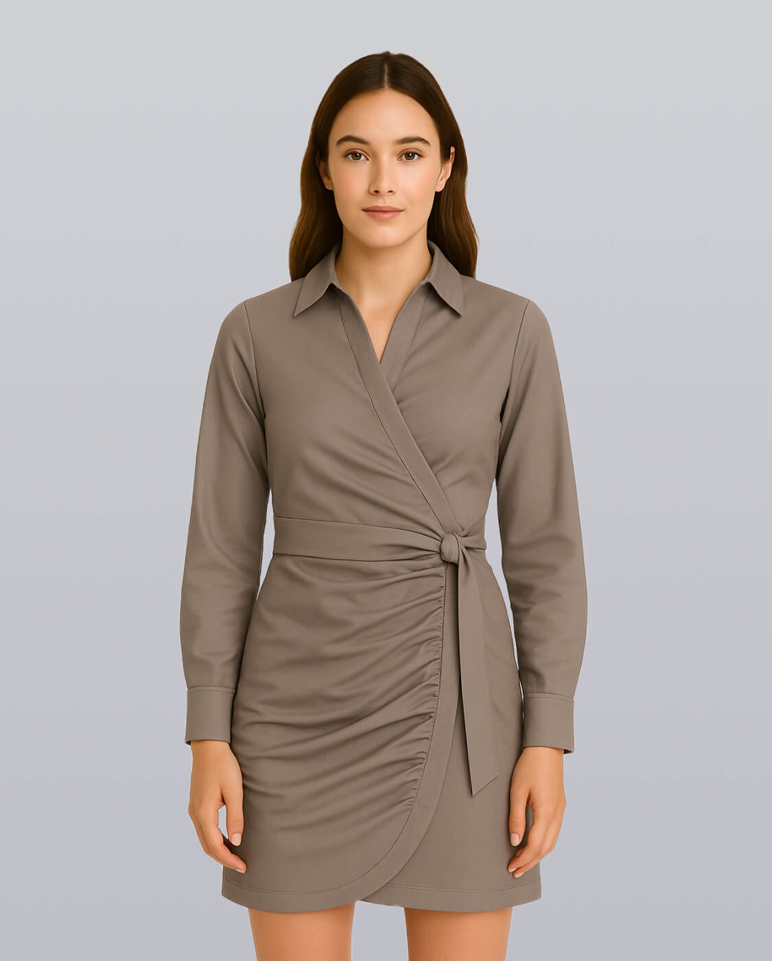 Wrap Shirt Dress