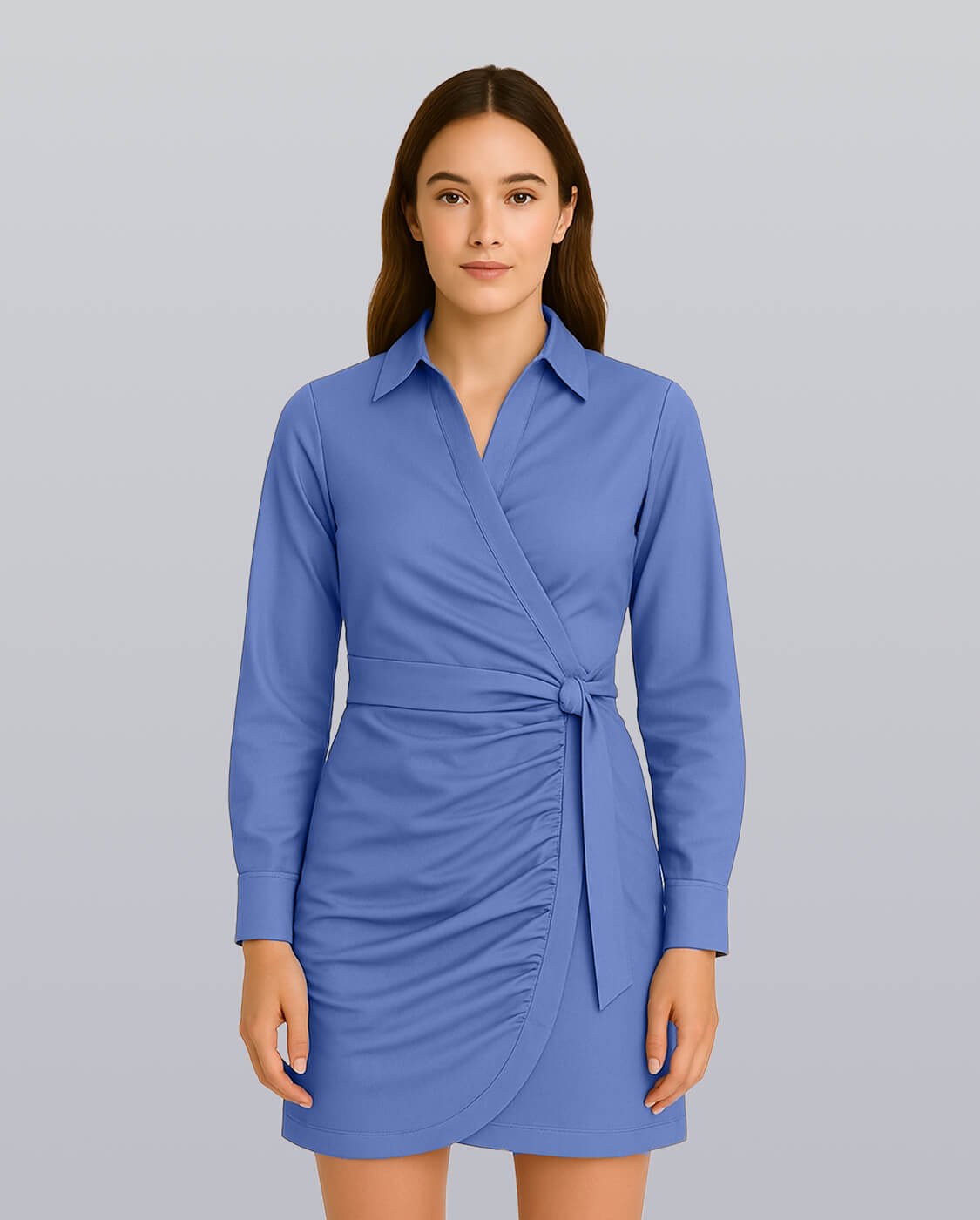 Wrap Shirt Dress image 7