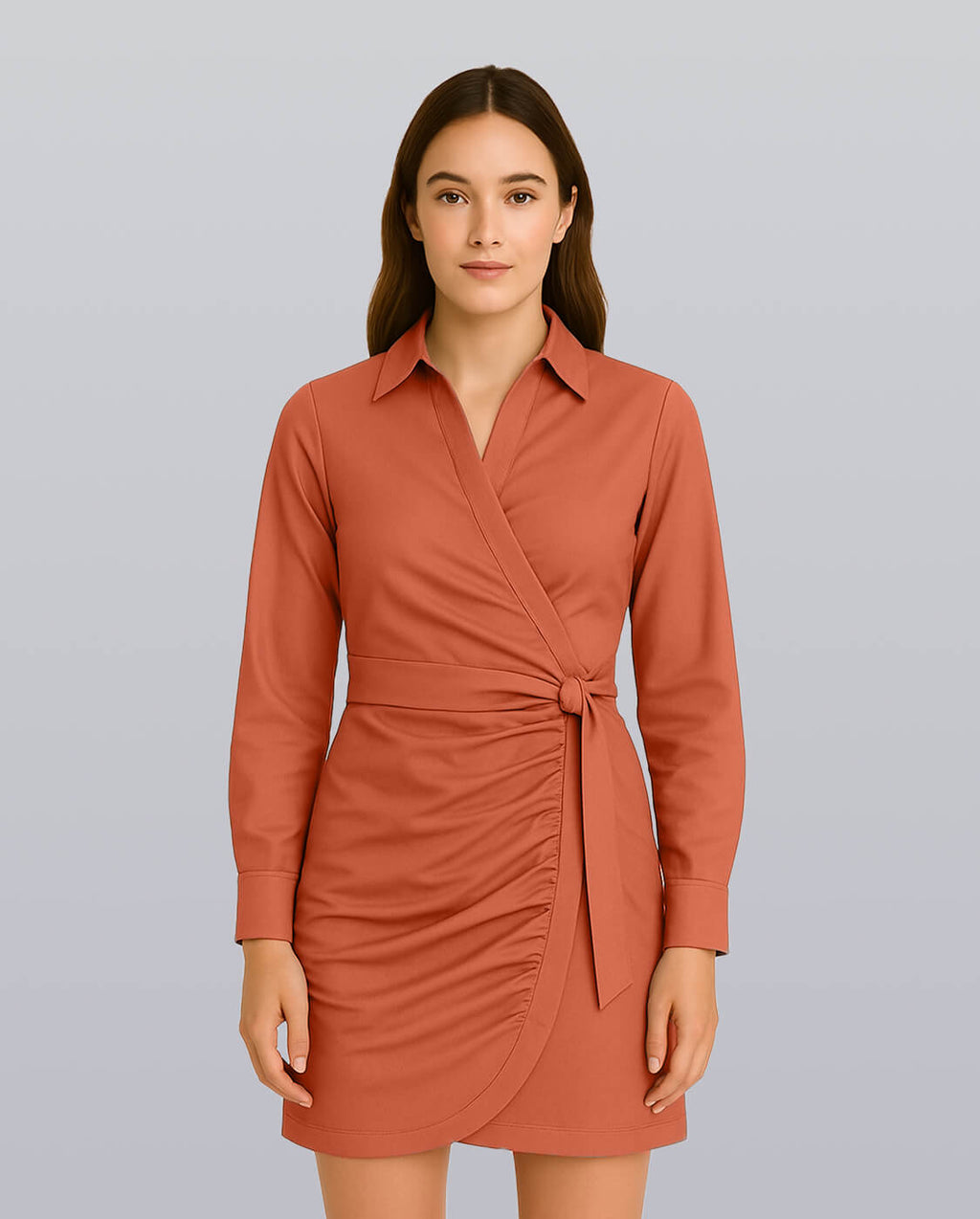 Wrap Shirt Dress image 5