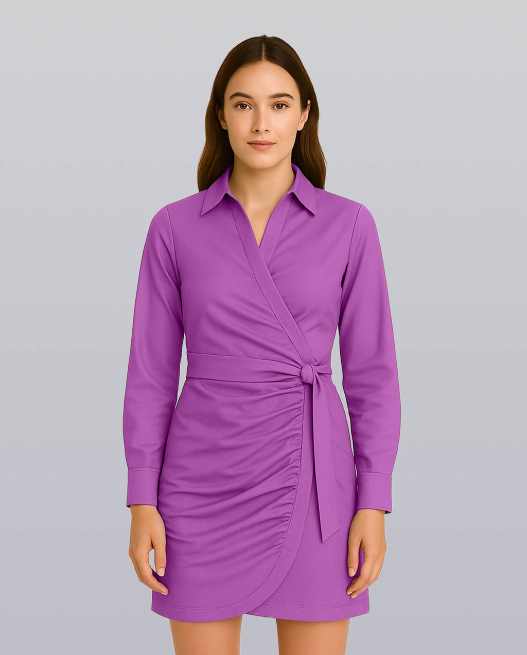 Wrap Shirt Dress image 6