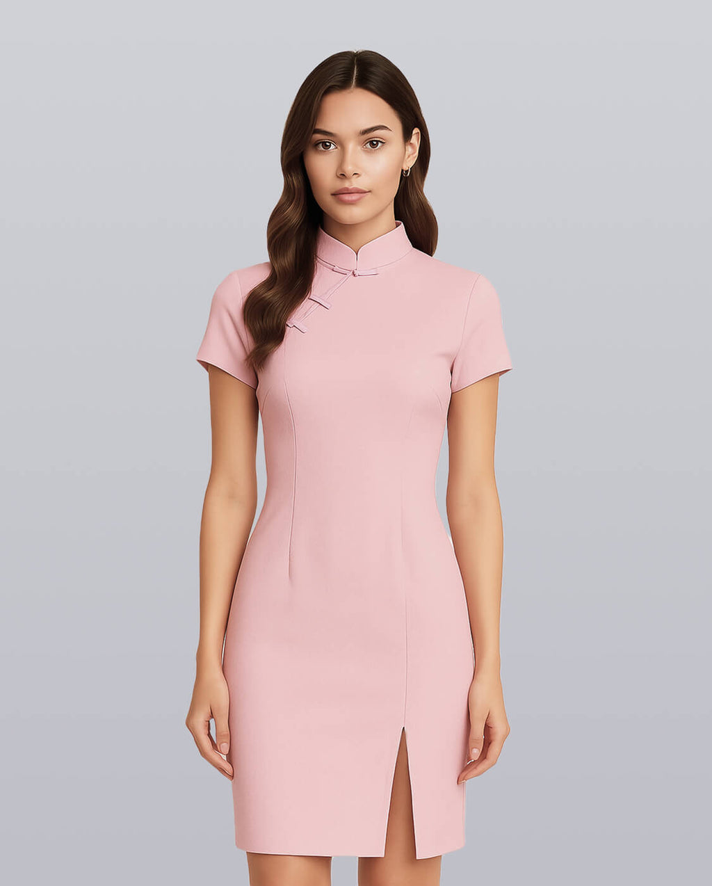 Mandarin Collar Dress