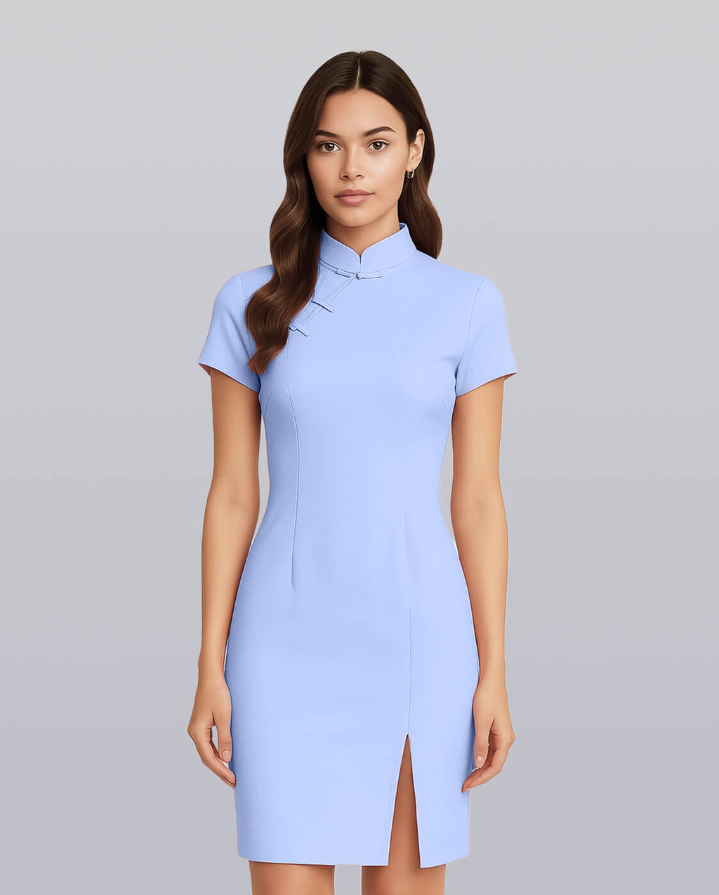 Mandarin Collar Dress image 7