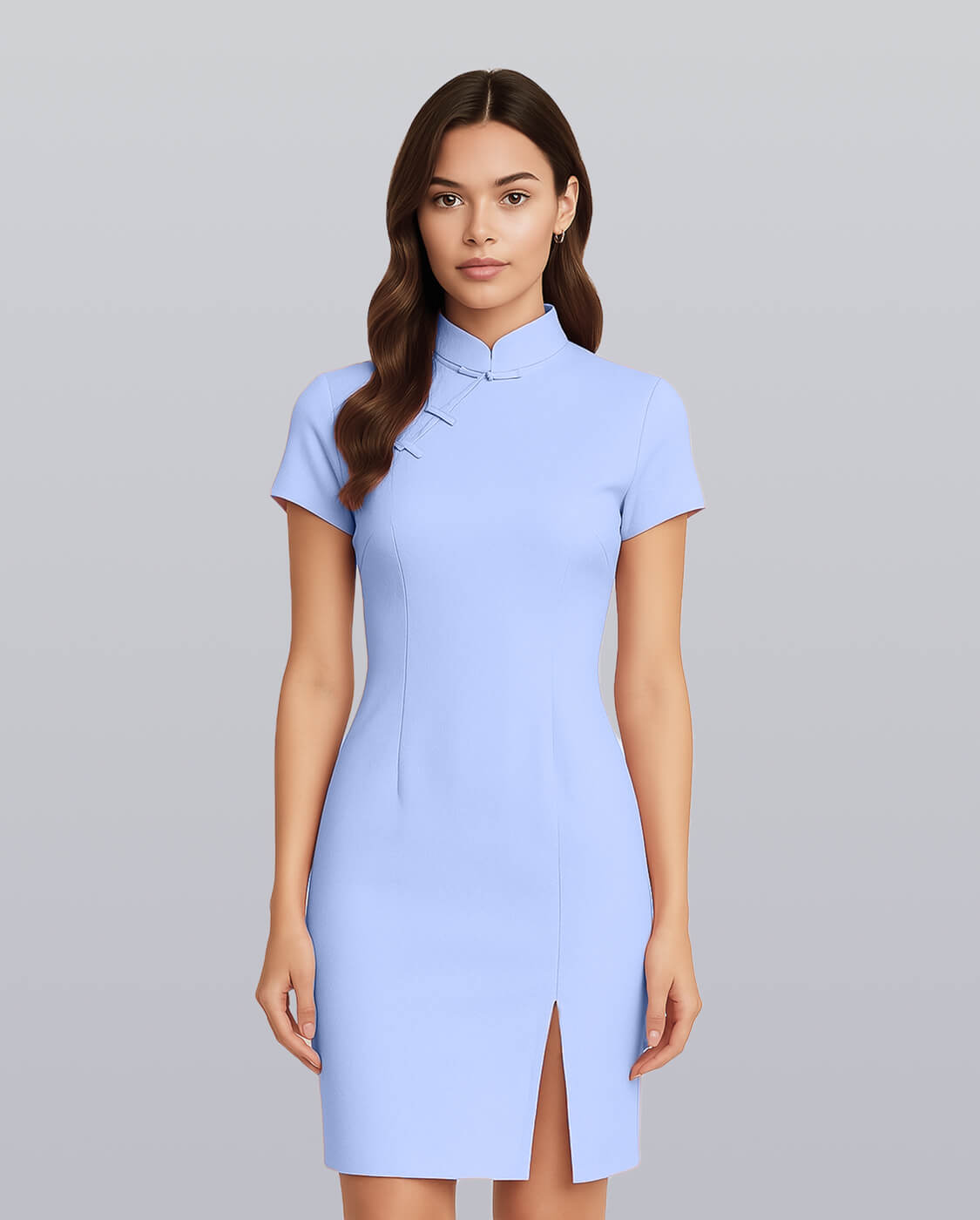 Mandarin Collar Dress image 7