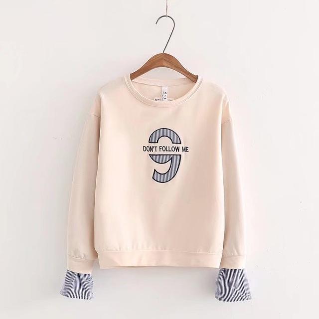 'DON'T FOLLOW ME' Embroidery Sweatshirt