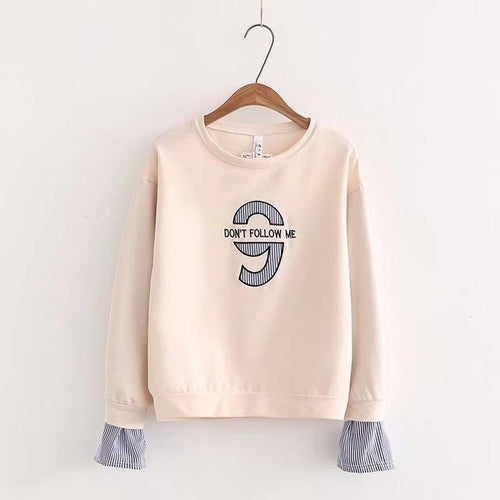 'DON'T FOLLOW ME' Embroidery Sweatshirt