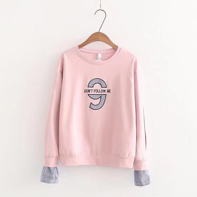 'DON'T FOLLOW ME' Embroidery Sweatshirt