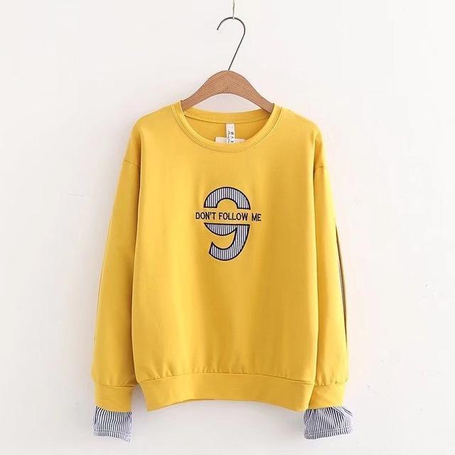 'DON'T FOLLOW ME' Embroidery Sweatshirt