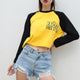 'COOL GIRL FREE STYLE' Patchwork Shirt